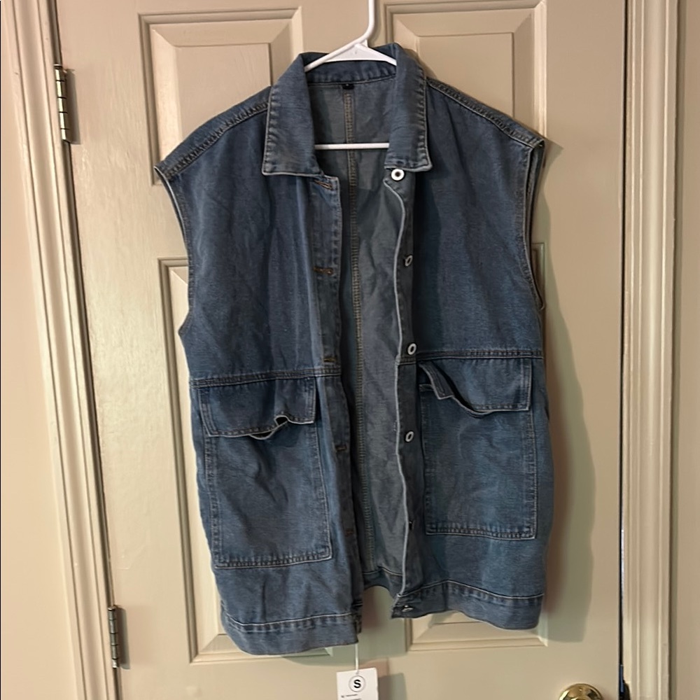 Denim Sleeveless Vest